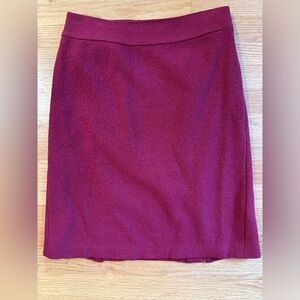 Banana Republic Burgundy Pencil Skirt